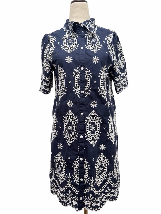 Sezane Dresses & Skirts - Sezane Elvina Dress Navy White Mini Dress Size 38 Medium US 6